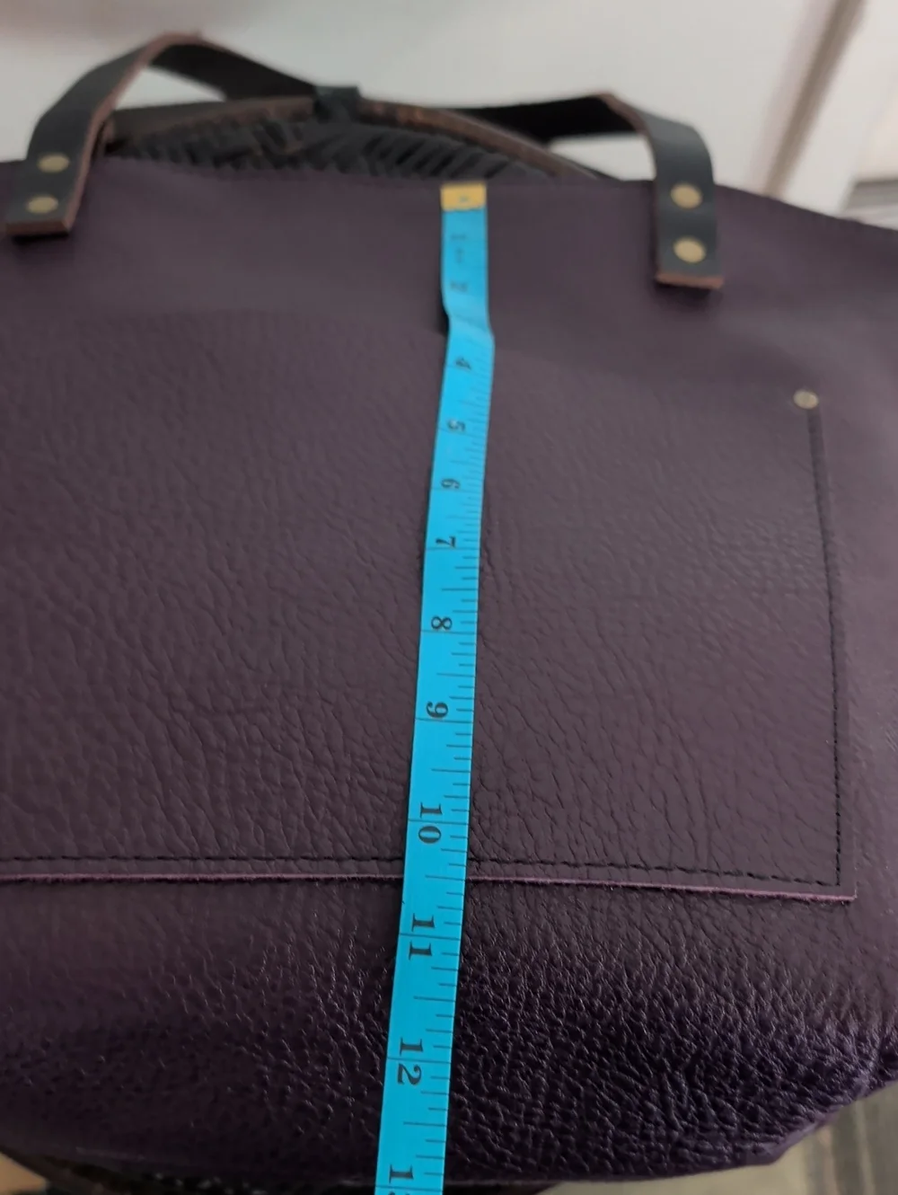 Portland Leather Plum Purple Shoulder Bag